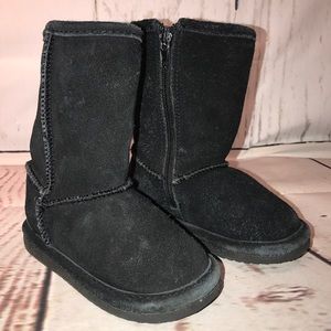 Kids Girls Winter Boots Size 7 Black